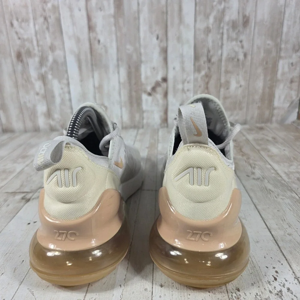 Nike Air Max 270 Womens Light Bone Rose Whisper Sneakers DX8951-001 Size 8